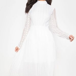 Lace midi dress